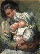 Pierre Renoir The Child with its Nurse painting